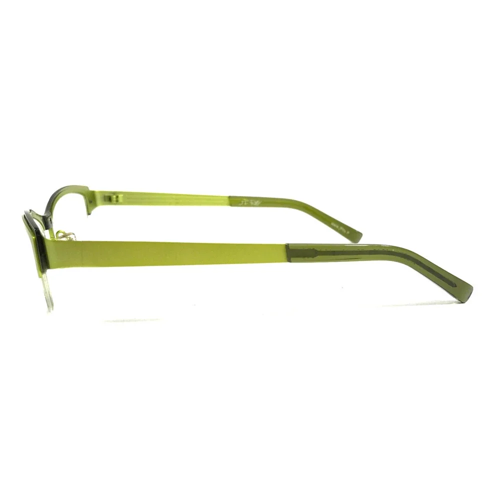 J.F. Rey Eyeglasses Frames JF2551 4040 Green Cat Eye Half Rim 52-18-134